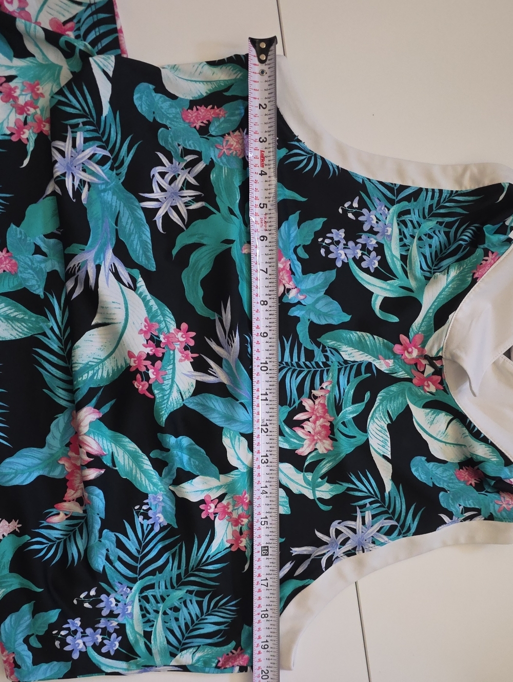 (2) Tommy Bahama Floral Sleeveless Tank Tops - Hot Pink & Black - Picture 8 of 8
